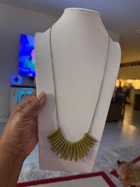 paparazzi Olive Spike Pendant Necklace